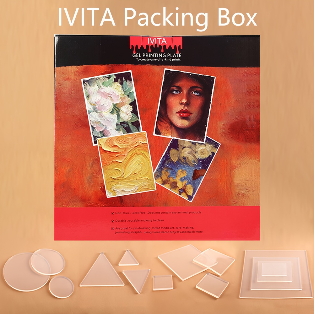 IVITA Silicone Gel Printing Plate for Card Creation